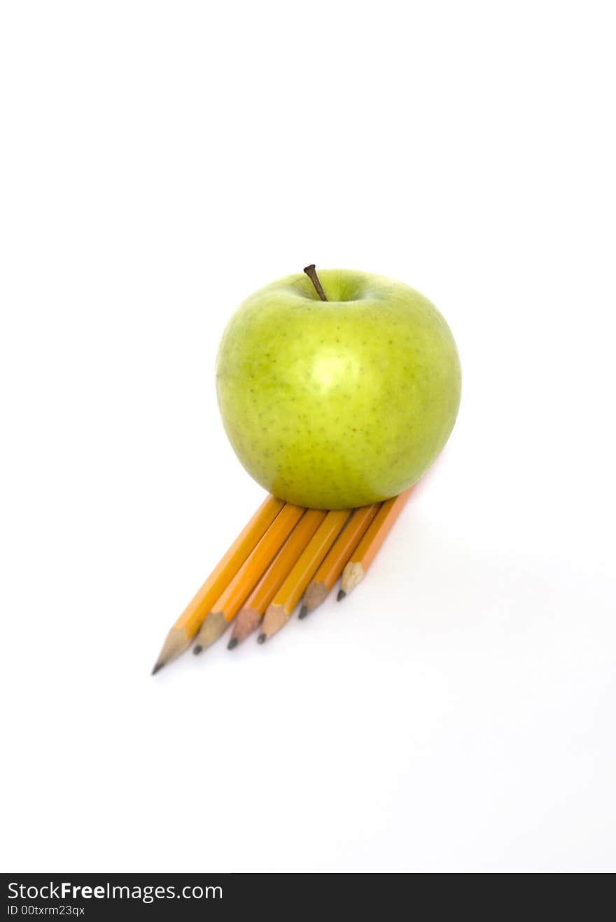 Pencils And Apple