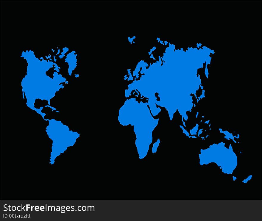 This is the  illustration of world map