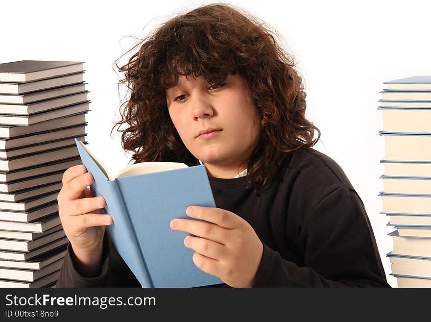 Boy Reading A Book