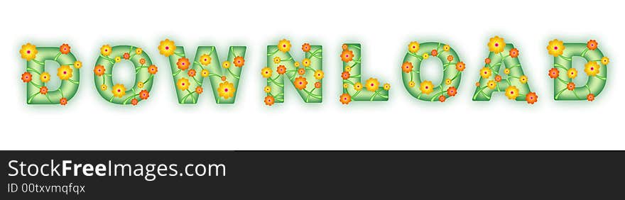 Floral text. Download