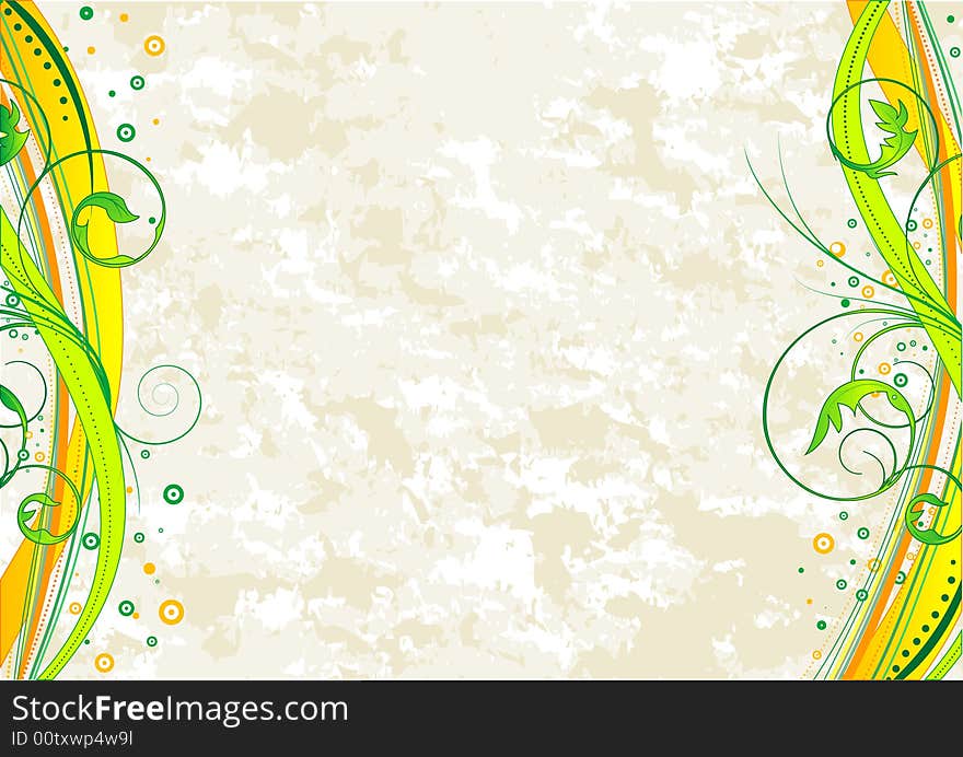 Abstract floral background. Vector illustration.