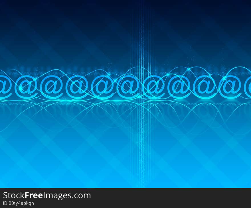 Blue gradient business e-mail background. Blue gradient business e-mail background