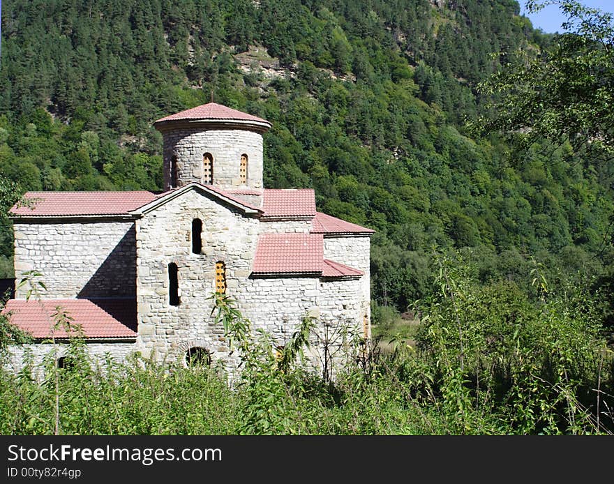 Aging church ՠage in mountain Caucasus, Arhyz,. Aging church ՠage in mountain Caucasus, Arhyz,