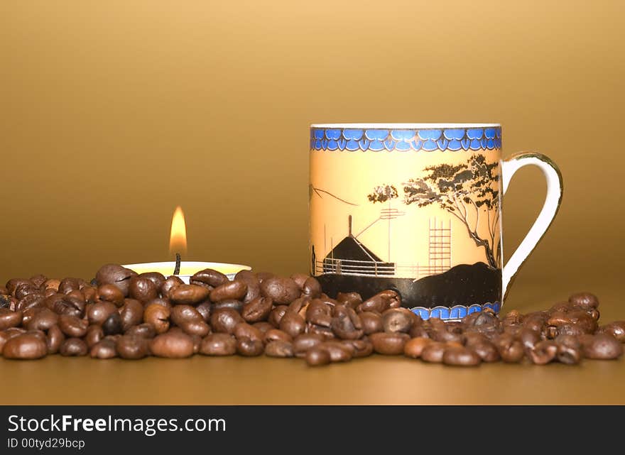 Cup, Coffee And Candle