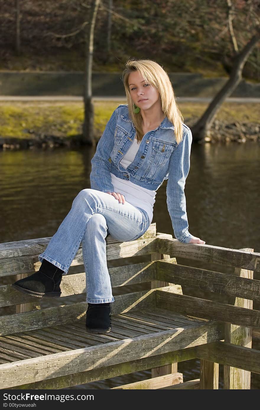 Beautifil smiling girl on nature. Beautifil smiling girl on nature