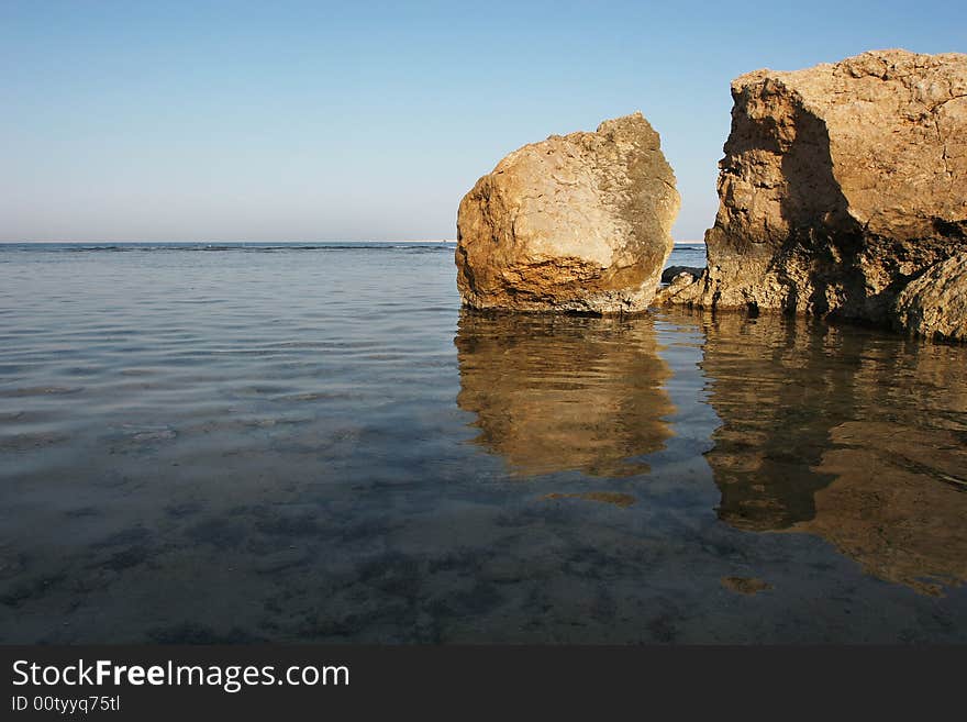 Rocks In The Sea