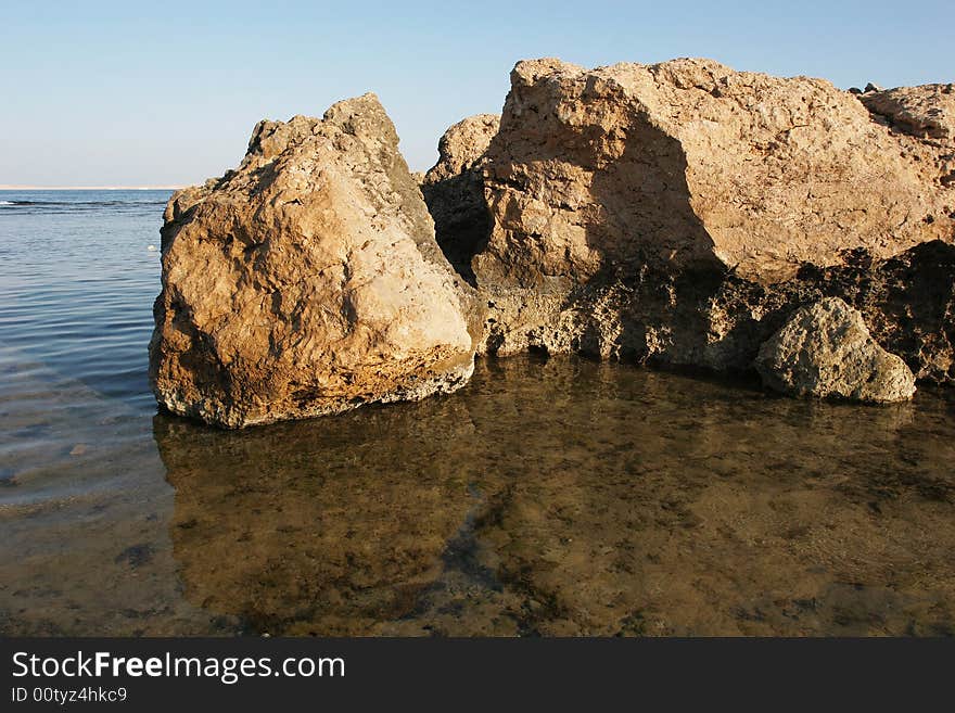 Rocks in the sea