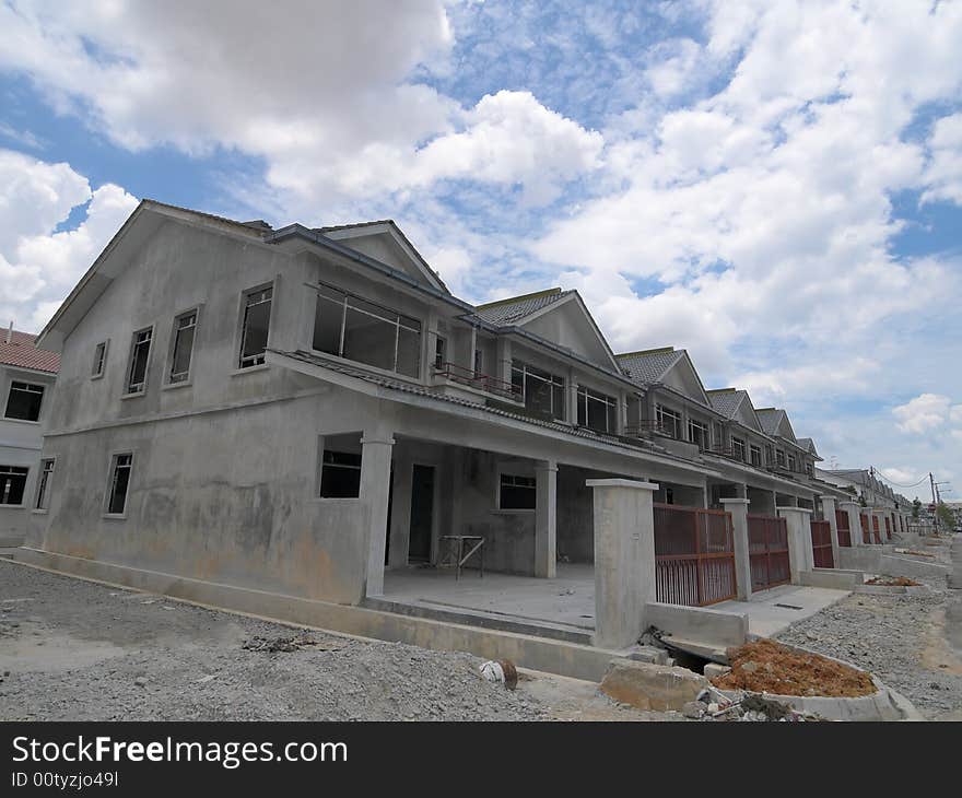 Houses Under Construction