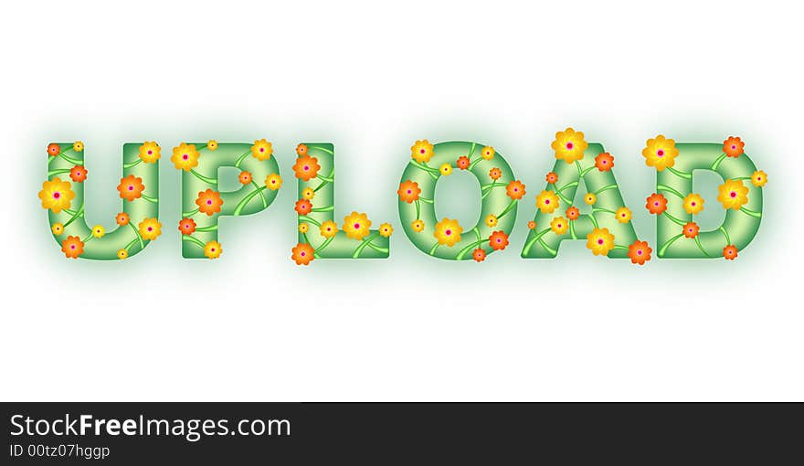 Floral Text. Sign Up