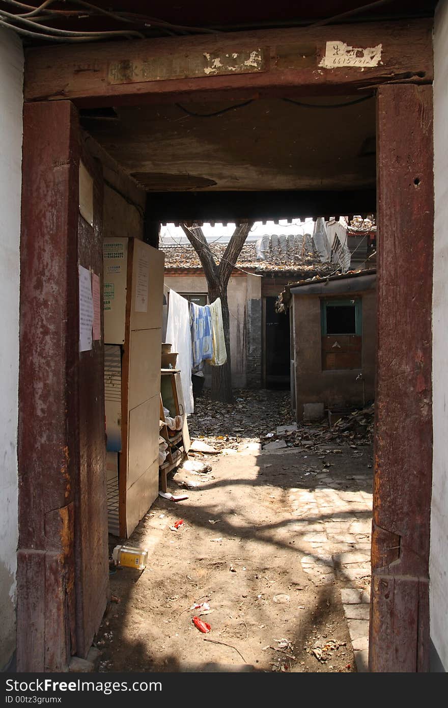 Courtyard beijing China bystreet civilization