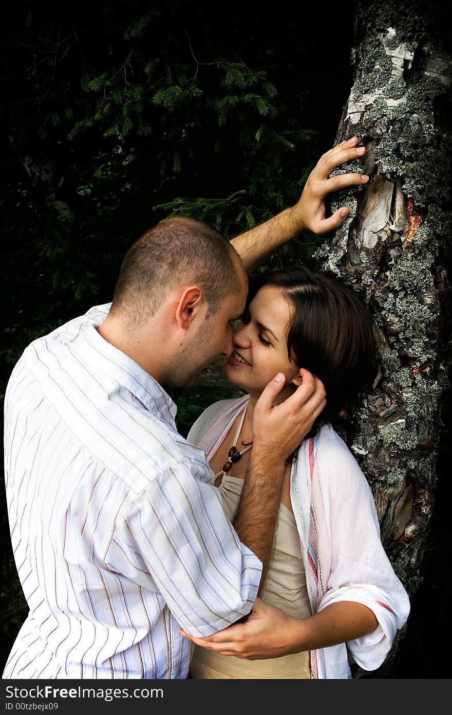 Kissing couple