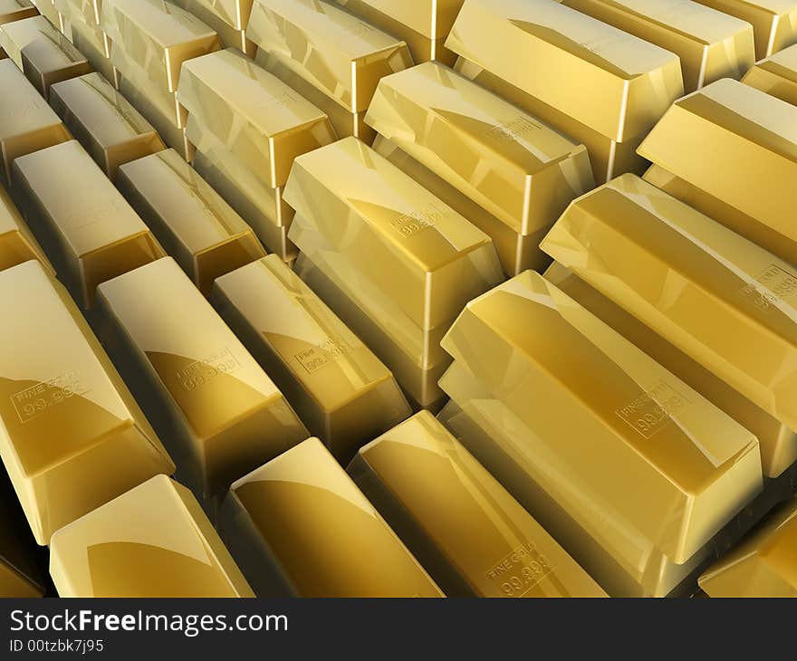 Gold Bars Steps