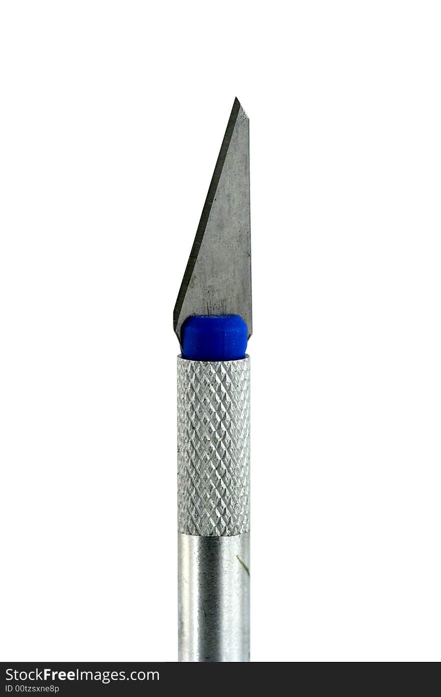 A Isolated hobby razor knife on white