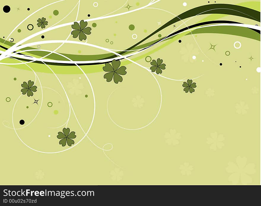 Abstract floral background. Vector illustration.