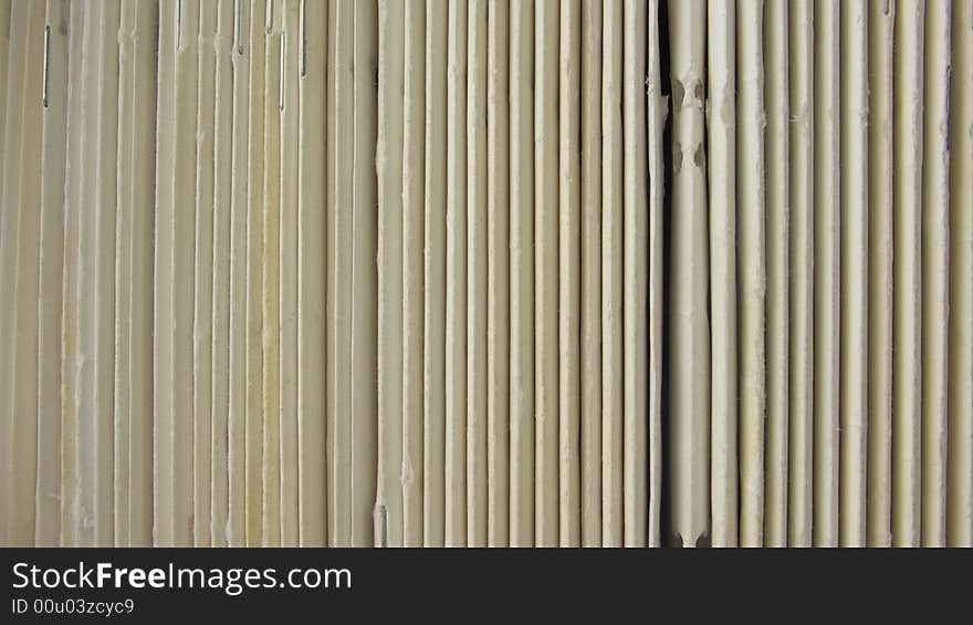 Row of equal used newspapers. Row of equal used newspapers