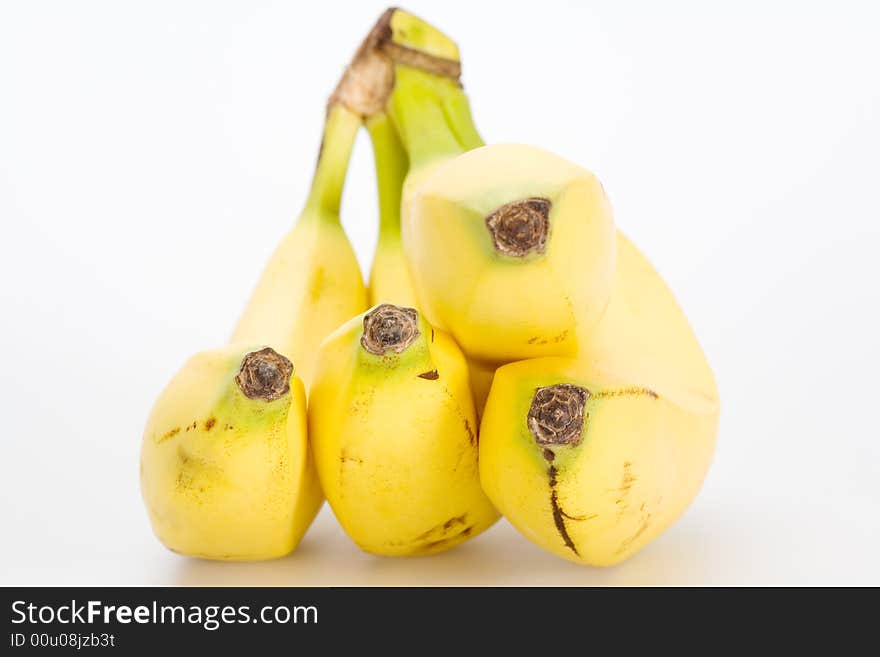 Banana bundle isolated on white background