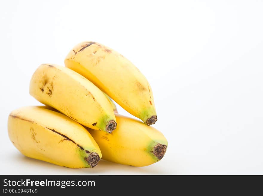 Banana bundle isolated on white background