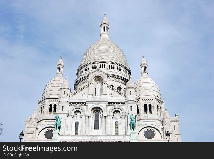 View on a church in Paris. View on a church in Paris