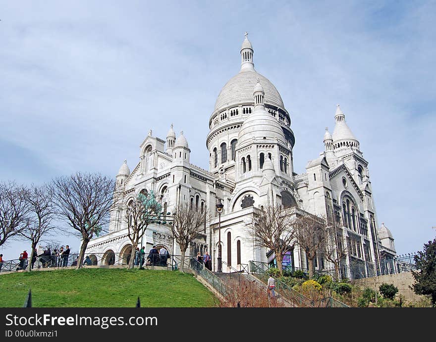 View on an old church in Paris. View on an old church in Paris