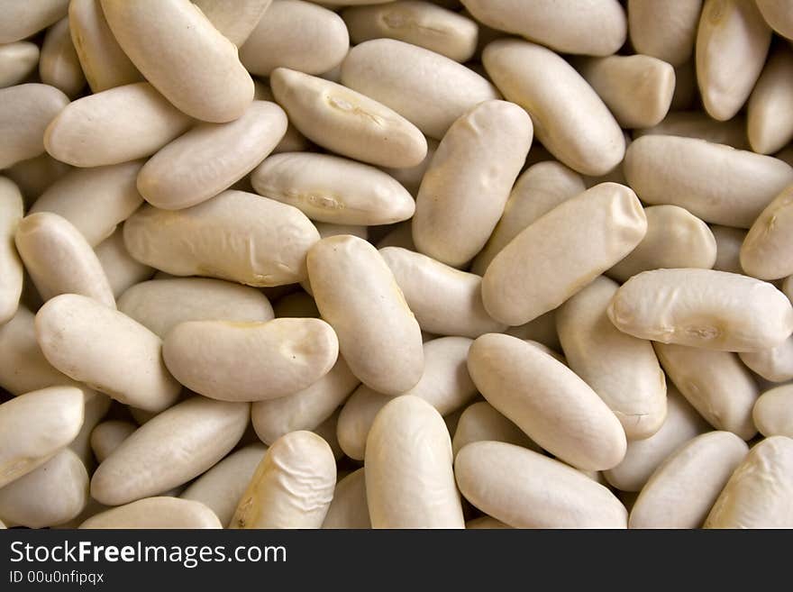 Lots of white broad beans. Lots of white broad beans