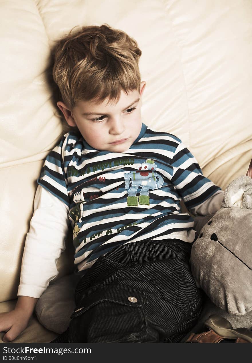 Boy on the couch