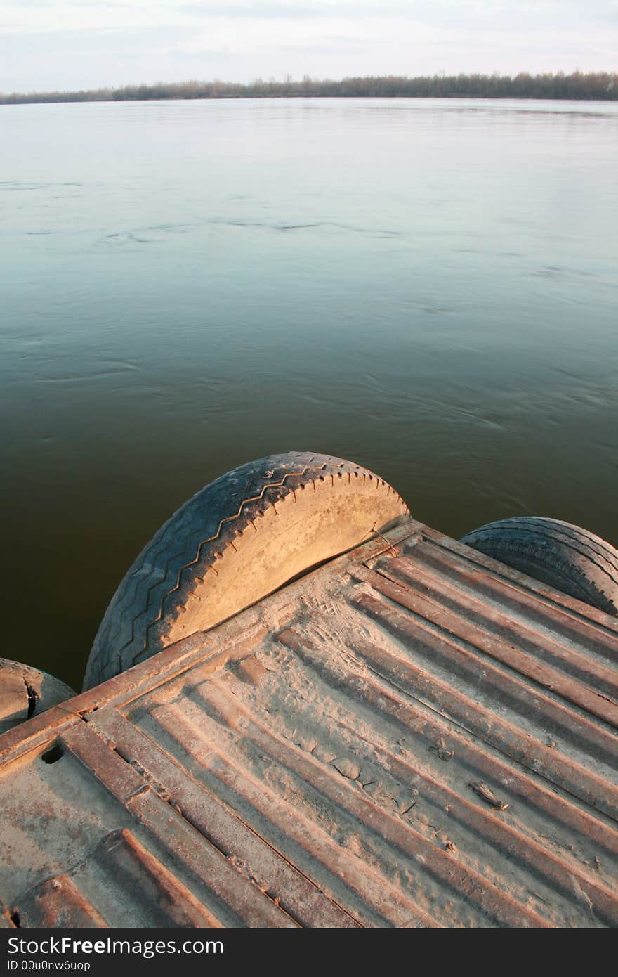 A photo taken at the bank of Vistula river - central europe. A photo taken at the bank of Vistula river - central europe