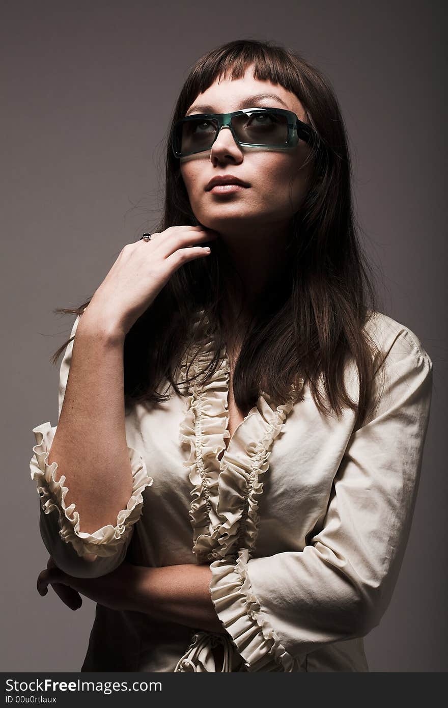 Young woman in sunglasses