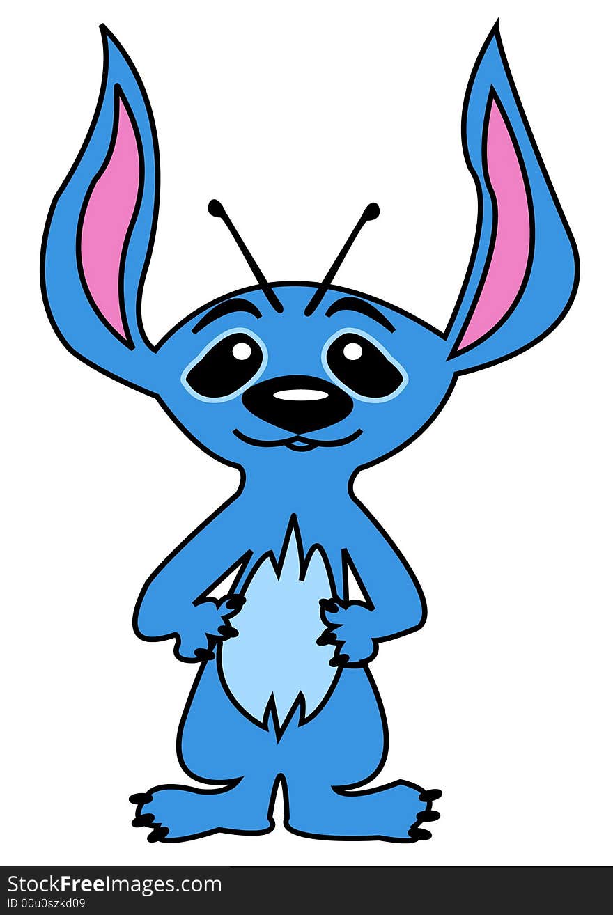 Stitch - a hero of Lilo and Stitch cartoon