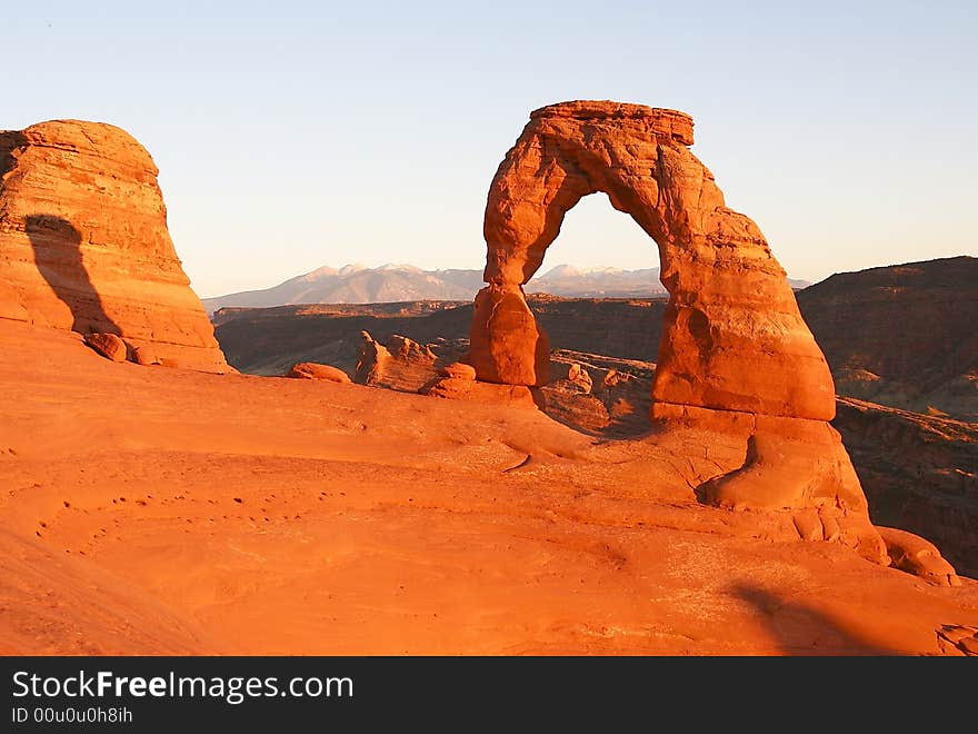 View of delicates arch in arches NP