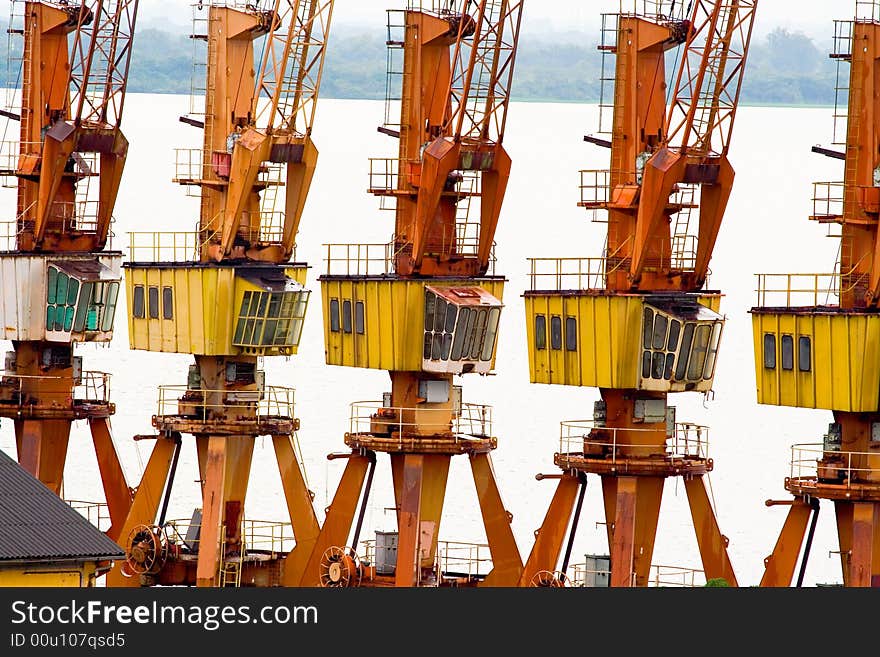 Seaport detail in Porto Alegre