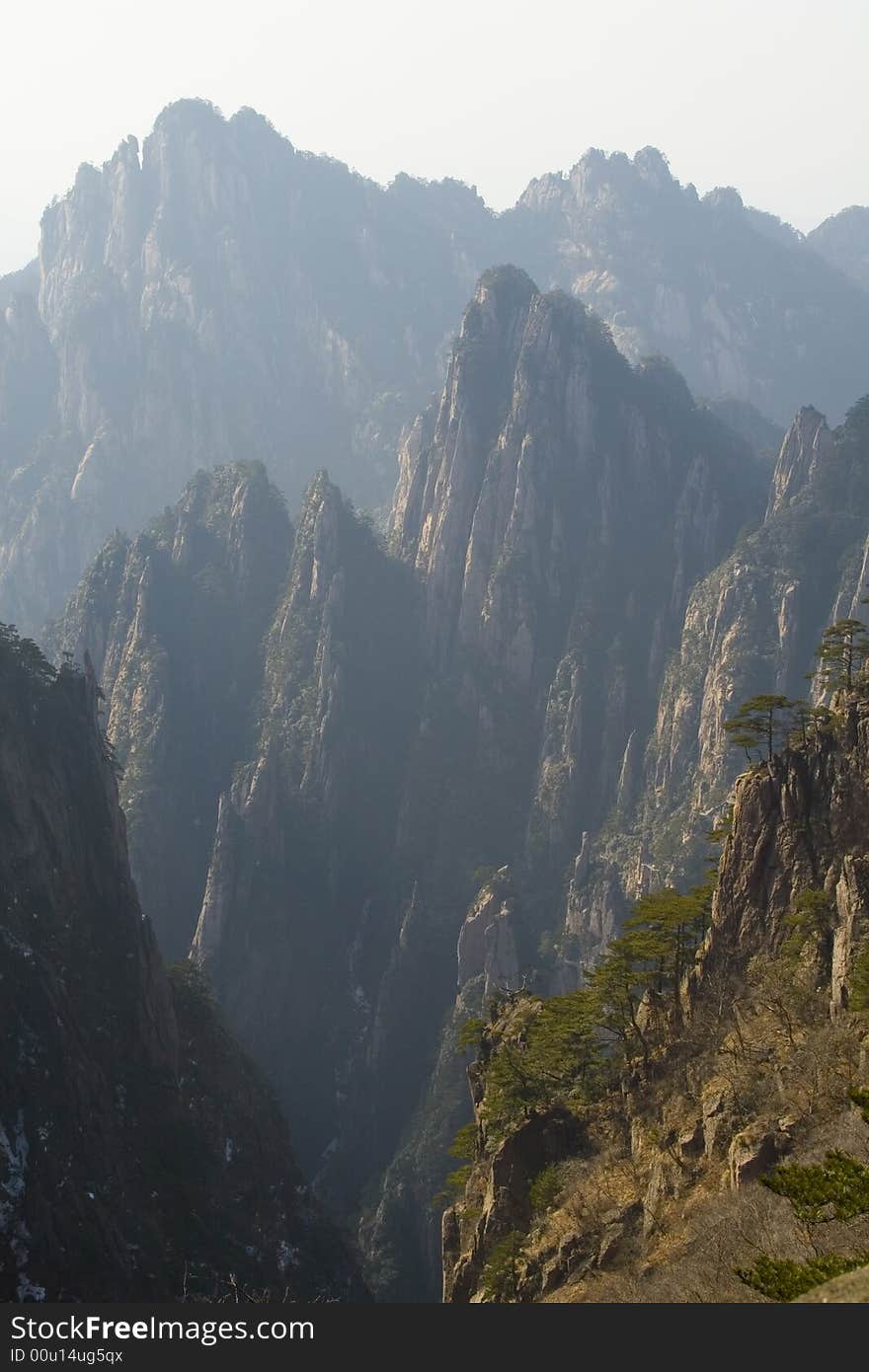 The famous Huangshan (Yellow Mountains) of China