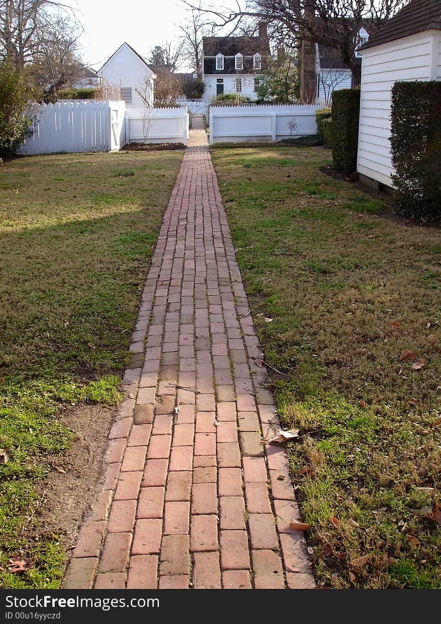 Red Brick Walkway