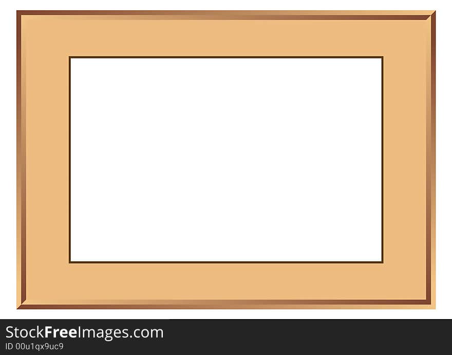 Cooper photo frame illustration isolated on white background