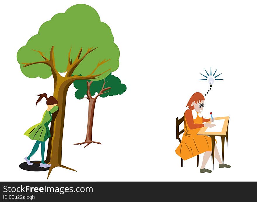 Trees and students