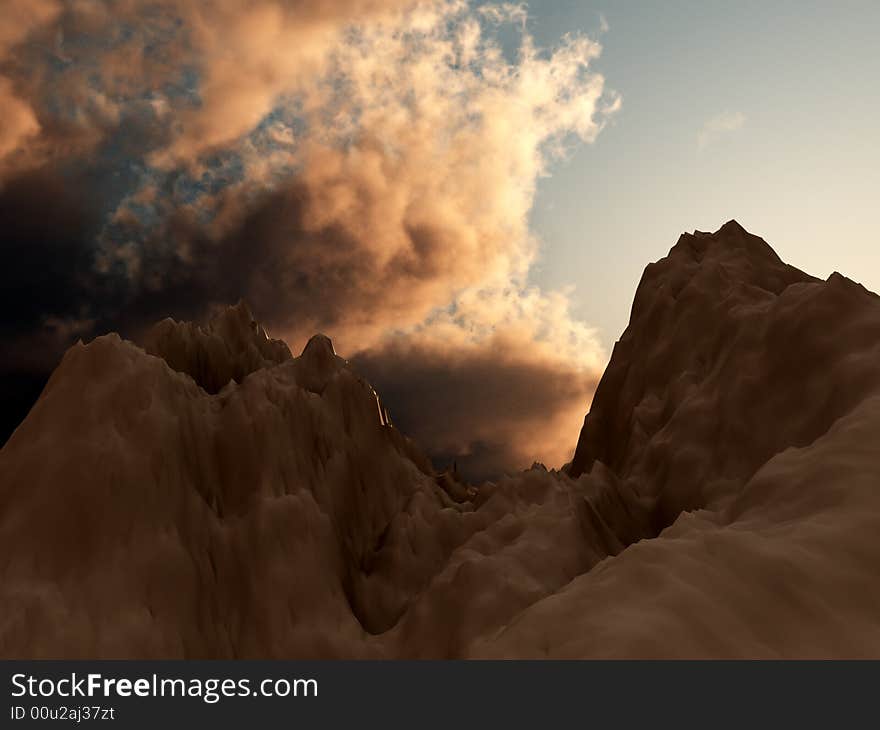 An image of a mountain landscape with a sky background. An image of a mountain landscape with a sky background.