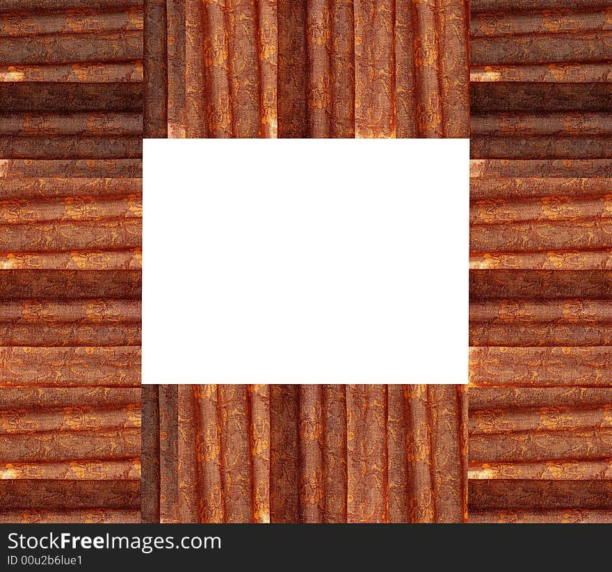 Orange drapes, frame or border