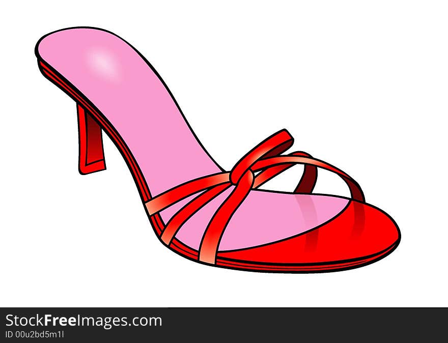 A modern woman shoe icon