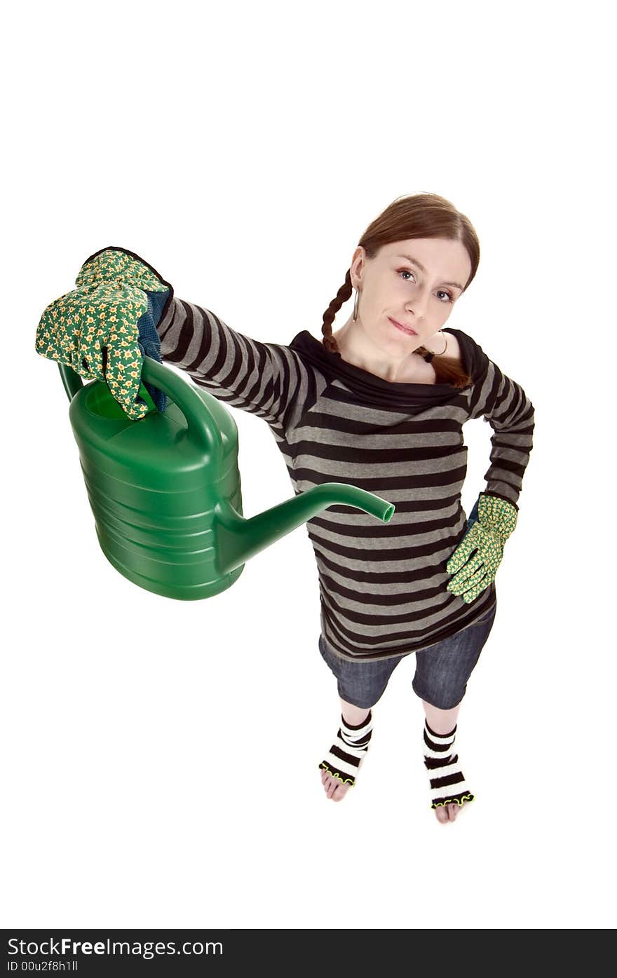 Girl With Watering Can