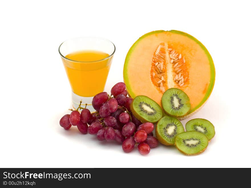 Ingredients for a healthy meal on a white background. Ingredients for a healthy meal on a white background