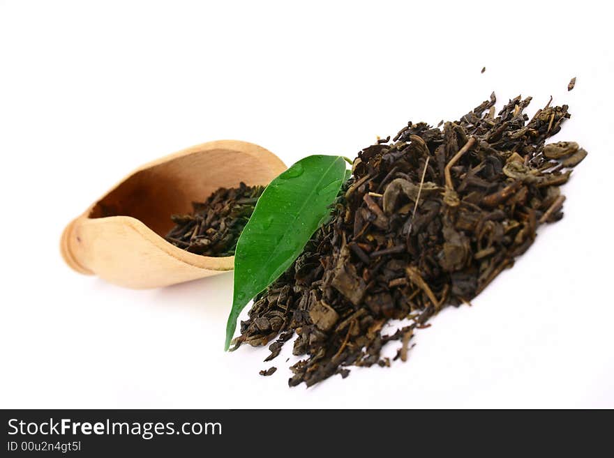 Herb dieting Green tea leaves