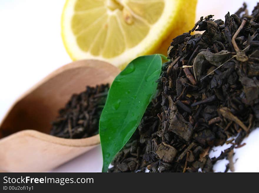 Herb dieting Green tea leaves