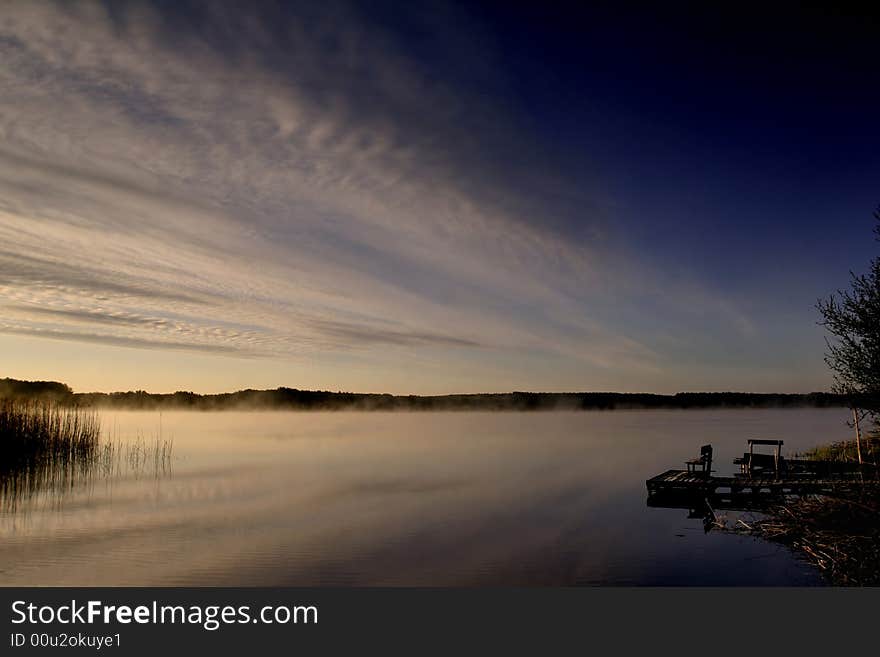 Pier On A Lake