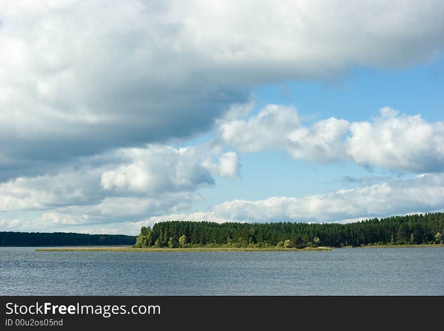 Clouds Over Lake