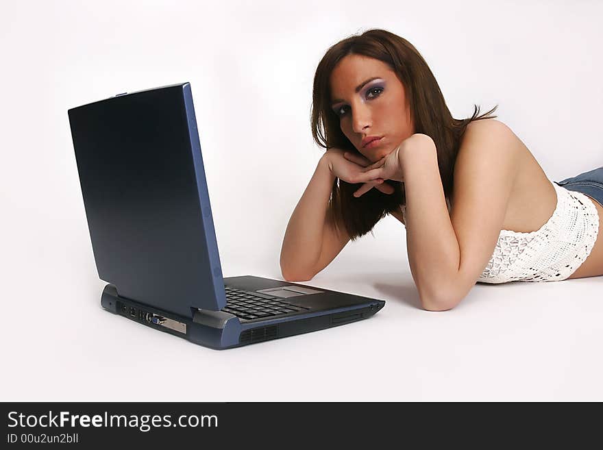 Girl With Laptop