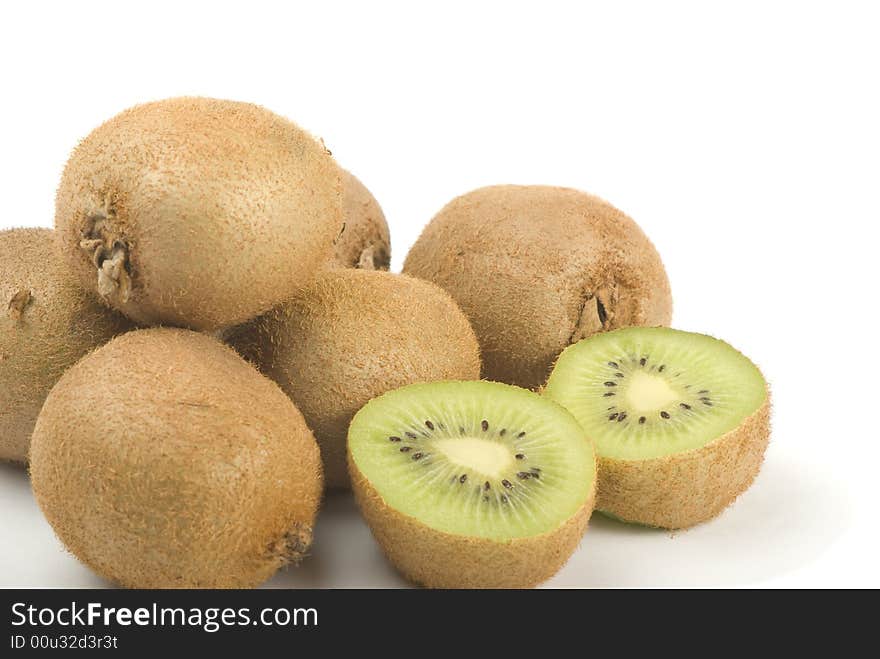 Heap of kiwi. Camera Pentax k10d kit. Two light source.