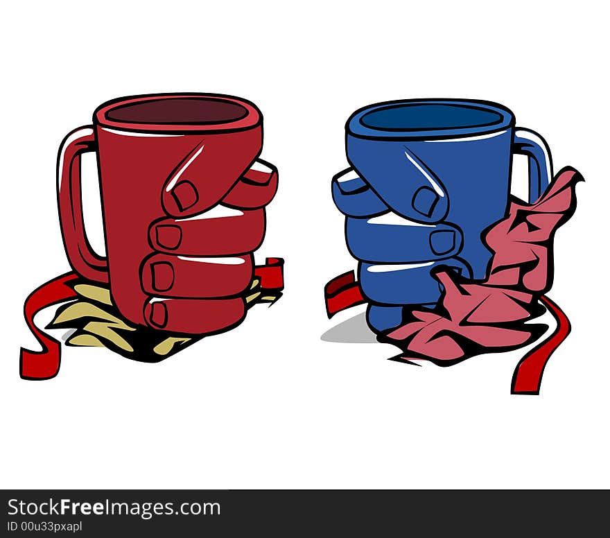 Two mugs a gift