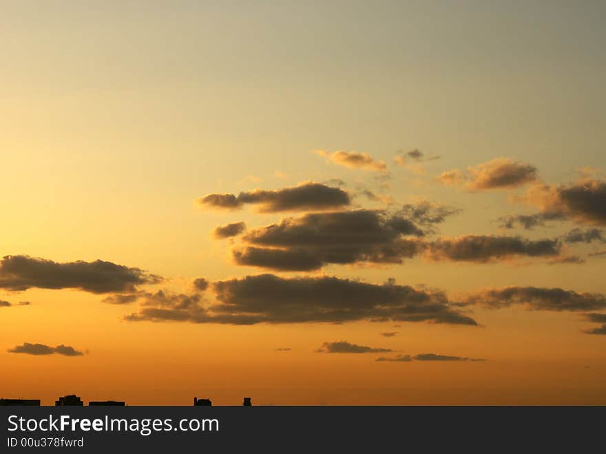 Sunset clouds