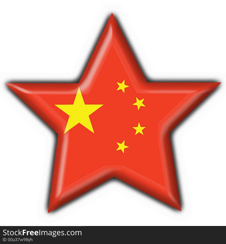 China button flag 3d made. China button flag 3d made