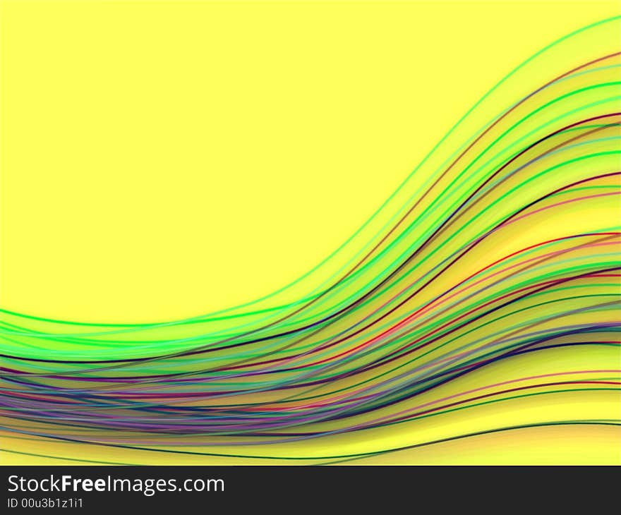 Abstract waved background with many colored lines. Abstract waved background with many colored lines