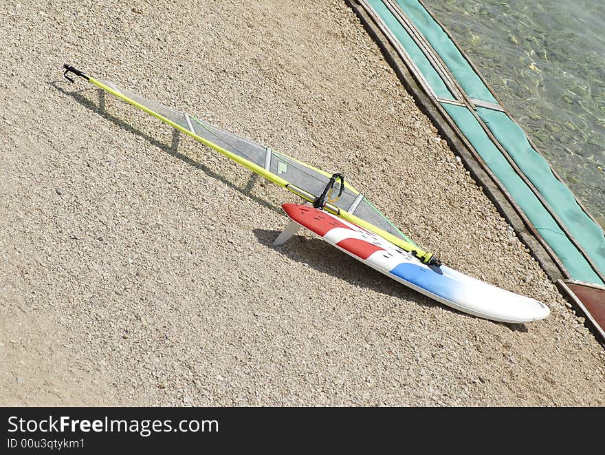 Wind surfing boat